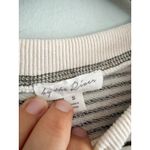 Moon River By the River | Striped Contrast Puff Sleeve Sweatshirt | Sz S Photo 4