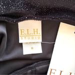 Y2K Corset Midi Velvet Dress Sz. M Babydoll Glitter Black Fitted Fairygoth Goth Size M Photo 9