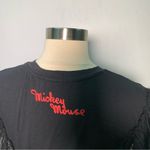 ZARA  Black Ruffles Mickey Mouse Top size S Photo 7