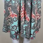 Eva Rose Floral Paisley Fit & Flair Dress (No size) Gray Size XXL Photo 6