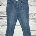 Isaac Mizrahi Live! NWT 18WP Medium Vintage Blue Denim Straight Leg Ankle Jeans Photo 0
