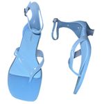 Jeffrey Campbell NEW   Gummy Ankle Strap Sandal (Women) 9M, BLUE Photo 7