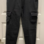 Shinestar  Black Trend Joggers Cargo Pockets Medium High Rise Waisted Photo 0