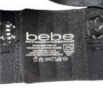 Bebe Womens Black Logo Lace Underwire Padded Push Up Bra Size 34C Photo 3