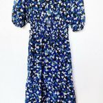 Boohoo  Floral Chiffon Puff Sleeve Midi Dress Size 4 Photo 1