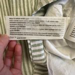 Abercrombie & Fitch  Linen Stripe Sundress Romper Sage Green Small Photo 9