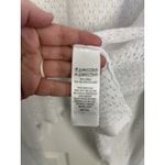 Tahari  Linen Blend White Sheer Asymmetrical Cardigan Size Small Coquette Cottage Photo 3