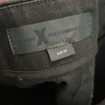 Alexander Wang  Black Distressed High Rise Denim Mini Skirt size 29 Photo 4