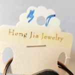 Ruby red and white rhinestone heart Photo 5