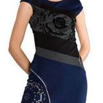 Desigual  Vest Candela Embellished Mini Sheath Dress Size‎ Medium Photo 0