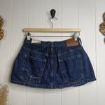 Free People  denim skort 24 cotton micro mini Photo 3