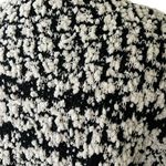Solitaire by Ravi Khosla black and white boucle knit cape sweater Photo 10