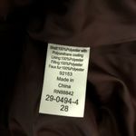 Ellos Puffer Coat Hooded Faux Fur Trim Water Resistant Pockets Burgundy Size 28 Red Photo 5