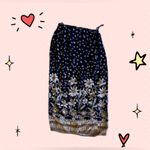 Vintage Paquette Byer California maxi skirt floral black Size M Brown Size M Photo 2