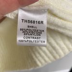 The Room  Cream Crop Sweater with Faux Fur Sleeves Size M Photo 2