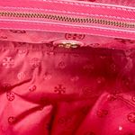 Tory Burch Robinson Leather Top Handle Handbag Purse Flap Pink Photo 13