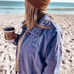 Amuse Society π΄ The Sea Breeze Lightweight Cotton Quilted Jacket L/XL NWT Photo 7