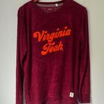 Pressbox Virginia Tech Women's Maroon Long Sleeve Top Sz Small Photo 0