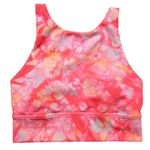 Lululemon  Energy Bra High Neck Long Line Shibori Neon Orange Size 4 Photo 2
