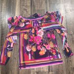 RARE FUZZI boho Jean Paul Gaultier cactus pink printed top tassels $560 fall Size L Photo 3