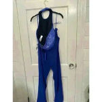 Dress the Population Dress the Population Ashton Pants Set Electric Blue size L NWT Photo 5