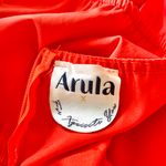 Arula Orange Red Tie Knot Bubble Dress. Photo 8