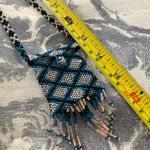Blue Beaded Medicine Bag Necklace NWOT Photo 4