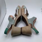 NWB NAOT Women's Intact Sandal Size 42 US 11 Jade Teal/Lime Silver heels 2466 Photo 10