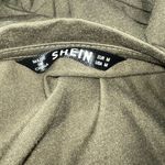 SheIn Dress Women Medium Army Green Short Sleeve Babydoll Tiered Pullover Cotton Photo 4