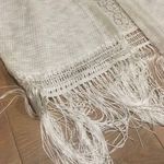 Boho Fringe cover up kimono White Size M Photo 4