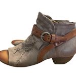 Miz Mooz Caitlin Heeled Sandal Peep Toe Booties Women’s Sz 38 (7.5-8) Leather Photo 3