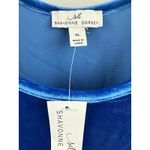 Women’s Shavonne Dorsey Royal Blue Velvet Tank Top Size XL Photo 1