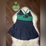 Blooming Jelly green/black Swim Dress Tummy Control Bathing Suits Sz 2X Photo 2