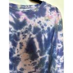 Isa & Ella Tie dye Long Sleeve Shirt Blue White Womens Large Photo 2