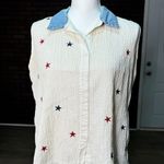 lemon grass Vintage Patriotic Star Tank Top Photo 0