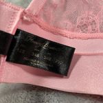 Honey Birdette Belinda Bra 34B Pink Push Up Demi Cup Lace Shimmer Boudoir Size undefined Photo 3