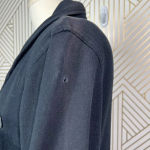 T by Alexander Wang Black Leather Accent Trim Knit Blazer Size Small‎ **Flawed Photo 7