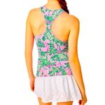 Lilly Pulitzer  SPF 50 Luxletic Sport Bra Tank Top Tropical Mandevilla Size M Photo 2