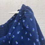 Madewell Lucie Floral Smocked Top XXL Balloon Sleeve Sweetheart Blue Photo 7