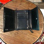 Coach Vintage  Black Leather Trifold Wallet Photo 1