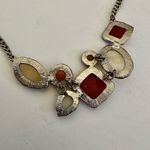 Yellow and orange statement necklace Photo 6