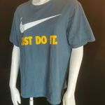 Nike  Just Do It Blue Short Sleeve Tee Shirt (M) Photo 0