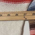Wooden Ships  Striped Knit Sweater Size Small Medium Cotton Rainbow Lightweight Photo 6