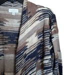 Lucky Brand  Cardigan Womens Large Multicolor Boho Print Open Drape Sweater Photo 2