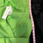 Topshop Green sleeveless Belted Double Breasted Blazer Photo 2