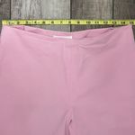 Leggiadro Bubblegum Pink Stretch Ankle Cropped Pants Classic Side Zip Size 12 Photo 3