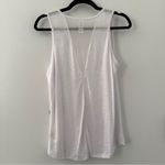 Balance Collection  White Heathered Mesh Tank Top Shirt Blouse Size Small S Yoga Photo 5
