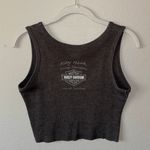 Harley Davidson Vintage sequin logo ribbed knit cropped tank Photo 3