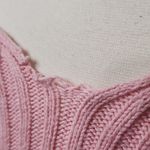 Jessica Simpson Pink Ribbed Knit Sweater with Shoulder Cutouts By Photo 5