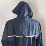 RAINS Long Reflective Black Rain Coat Size Medium SKU#C24353 Photo 6